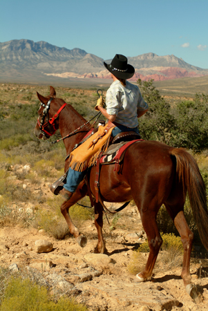 Cowgirl in Red Rock Canyon, Nevada : Travel USA : Michael Ventura Photography, Washington DC, Portraits, Stock, Caribbean, Headshots, head, shots , Photographer, Photography