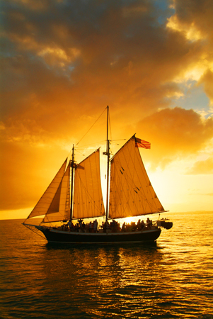 Sunset Sail off of Key West, Florida : Travel USA : Michael Ventura Photography, Washington DC, Portraits, Stock, Caribbean, Headshots, head, shots , Photographer, Photography