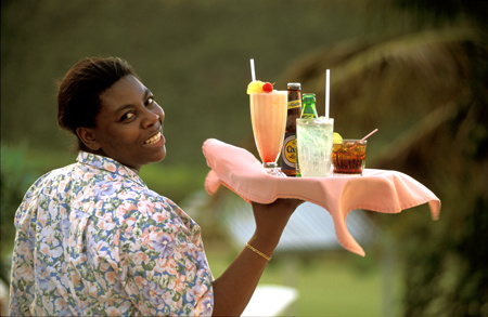 Service with a Smile,Marion of The Mount Nevis Hotel and Beach Resort, Nevis : Travel Caribbean : Michael Ventura Photography, Washington DC, Portraits, Stock, Caribbean, Headshots, head, shots , Photographer, Photography