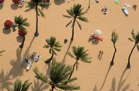 An aerial view over Waikiki Beach in Honolulu, Hawaii : Travel USA : Michael Ventura Photography, Washington DC, Portraits, Stock, Caribbean, Headshots, head, shots , Photographer, Photography